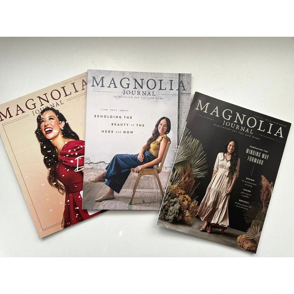 Magnolia Journal Magazine Lot of 3 Issues 18 20 21 Spring Fall Winter 2021